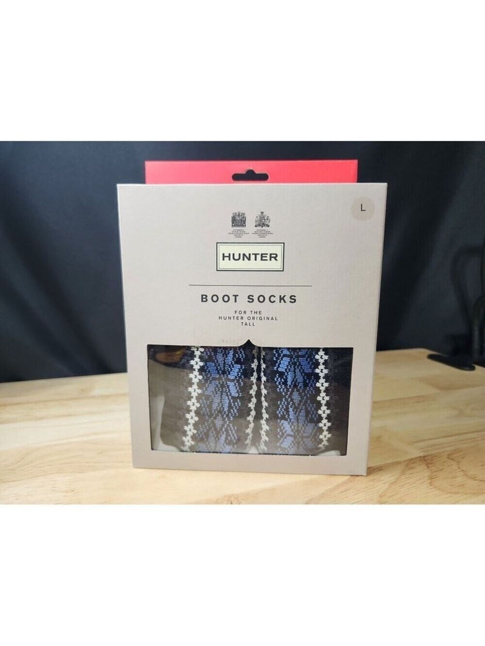 Hunter Boot Socks Large Tall dark earth blue